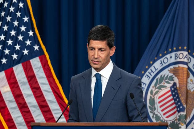Chairman of the Federal Reserve Kevin Warsh speaks at a press conference at the Federal Reserve in Washington, DC on Wednesday, July 29, 2026. The Federal Reserve announced they will hold rates steady, but three officials dissented in a fractured vote.  WAP20260729016 ANNABELLExGORDON