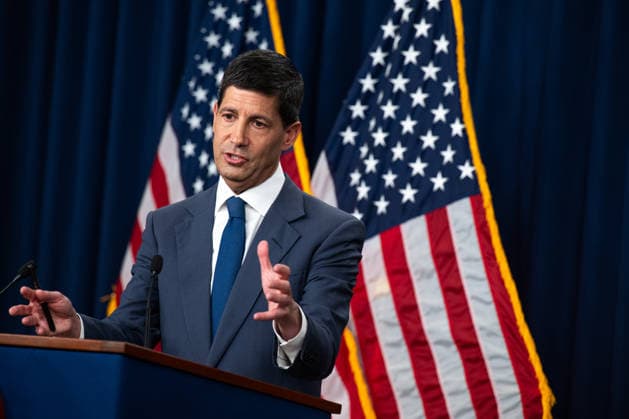 Chairman of the Federal Reserve Kevin Warsh speaks at a press conference at the Federal Reserve in Washington, DC on Wednesday, July 29, 2026. The Federal Reserve announced they will hold rates steady, but three officials dissented in a fractured vote.  WAP20260729028 ANNABELLExGORDON