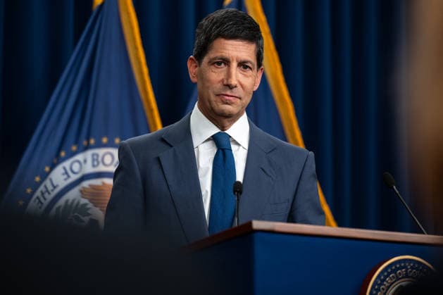 Chairman of the Federal Reserve Kevin Warsh speaks at a press conference at the Federal Reserve in Washington, DC on Wednesday, July 29, 2026. The Federal Reserve announced they will hold rates steady, but three officials dissented in a fractured vote.  WAP20260729011 ANNABELLExGORDON