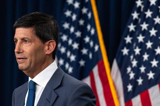 Chairman of the Federal Reserve Kevin Warsh speaks at a press conference at the Federal Reserve in Washington, DC on Wednesday, July 29, 2026. The Federal Reserve announced they will hold rates steady, but three officials dissented in a fractured vote.  WAP20260729004 ANNABELLExGORDON