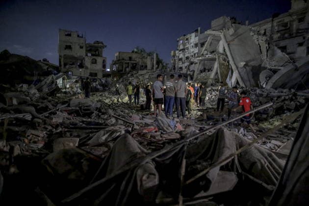 Israeli forces continue attacking Gaza despite the ceasefire GAZA CITY, GAZA, PALESTINE - JULY 29: A view of the destruction after Israeli war planes hit a Palestinian family house, violating the ceasefire, at Al-Shati camp in Gaza City, Gaza, Palestine on July 29, 2026. Saeed M. M. T. Jaras Anadolu Gaza City Gaza. Editorial use only. Please get in touch for any other usage.  Copyright: x2026xAnadoluxSaeedxM.xM.xT.xJarasx