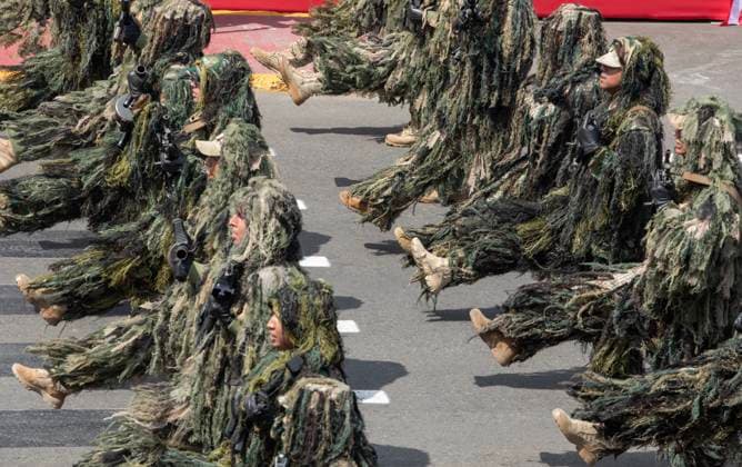 (260729) -- LIMA, July 29, 2026 -- Soldiers participate in a parade to commemorate the 205th anniversary of Peru s independence in Lima, Peru, July 29, 2026. (Photo by Mariana Bazo Xinhua) PERU-LIMA-INDEPENDENCE-COMMEMORATION WangxZhiying 