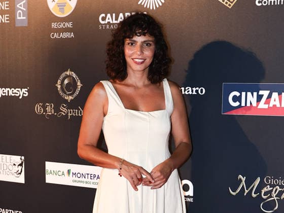 IPA87099629 - Soverato (CZ), 23rd edition of the Magna Graecia Film Festival — 5th evening. Pictured: Irene Maiorino  Copyright: xMarcoxProvvisionatox xMarcoxProvvisionatox 87099629