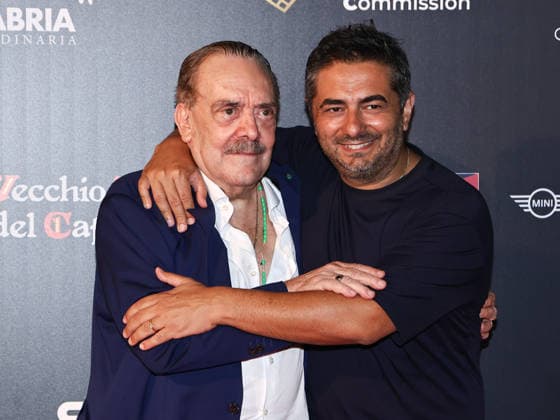 IPA87099641 - Soverato (CZ), 23rd edition of the Magna Graecia Film Festival—5th evening. Pictured: Rino Barillari, Gianvito Casadonte  Copyright: xMarcoxProvvisionatox xMarcoxProvvisionatox 87099641