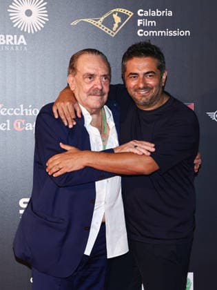 IPA87099642 - Soverato (CZ), 23rd edition of the Magna Graecia Film Festival—5th evening. Pictured: Rino Barillari, Gianvito Casadonte  Copyright: xMarcoxProvvisionatox xMarcoxProvvisionatox 87099642