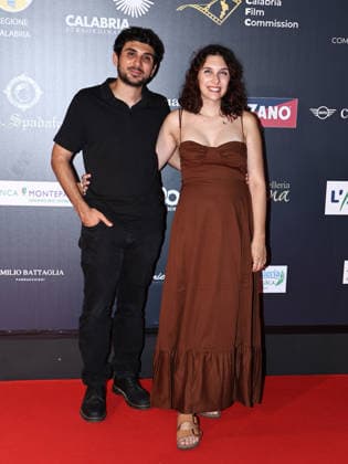 IPA87099661 - Soverato (CZ), 23rd edition of the Magna Graecia Film Festival — 5th evening. Pictured: Alberto Palmiero, Gaia Nugnes  Copyright: xMarcoxProvvisionatox xMarcoxProvvisionatox 87099661