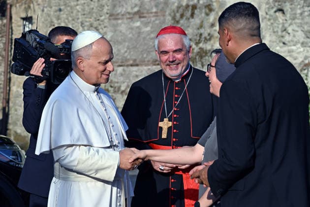 ITALY - POPE LEO XIV DURING A CONCERT IN BORGO LAUDATO SI , A 55-HECTARE EDUCATIONAL AND ENVIRONMENTAL CENTER, AT CASTEL GANDOLFO - 2026 7 29 Italy, Castel Gandolfo , Vatican, 2026 7 29 Pope Leo XIV during a concert in Borgo Laudato Si, a 55-hectare educational and environmental center, at Castel Gandolfo . EDITORIAL USE ONLY - NO BOOKS Copyright: xALESSIAxGIULIANIx