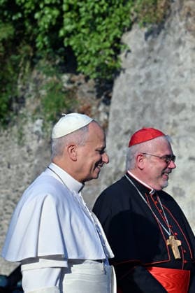 ITALY - POPE LEO XIV DURING A CONCERT IN BORGO LAUDATO SI , A 55-HECTARE EDUCATIONAL AND ENVIRONMENTAL CENTER, AT CASTEL GANDOLFO - 2026 7 29 Italy, Castel Gandolfo , Vatican, 2026 7 29 Pope Leo XIV during a concert in Borgo Laudato Si, a 55-hectare educational and environmental center, at Castel Gandolfo . EDITORIAL USE ONLY - NO BOOKS Copyright: xALESSIAxGIULIANIx