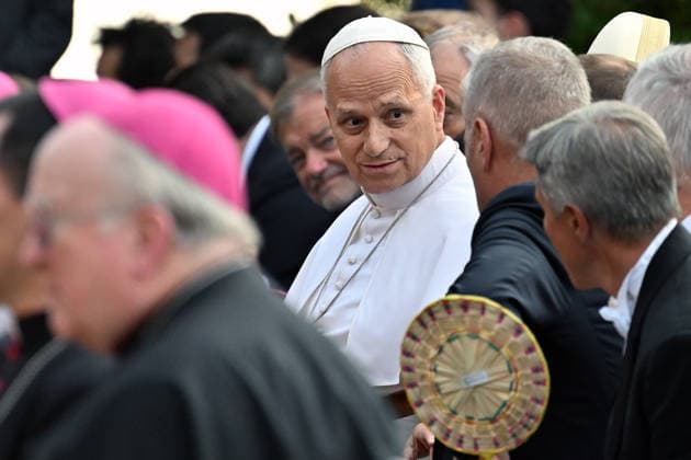 ITALY - POPE LEO XIV DURING A CONCERT IN BORGO LAUDATO SI , A 55-HECTARE EDUCATIONAL AND ENVIRONMENTAL CENTER, AT CASTEL GANDOLFO - 2026 7 29 Italy, Castel Gandolfo , Vatican, 2026 7 29 Pope Leo XIV during a concert in Borgo Laudato Si, a 55-hectare educational and environmental center, at Castel Gandolfo . EDITORIAL USE ONLY - NO BOOKS Copyright: xALESSIAxGIULIANIx