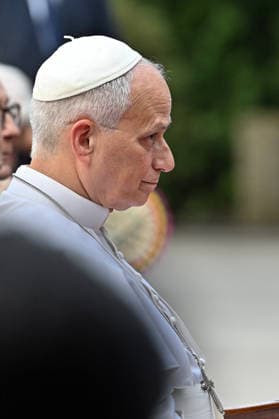 ITALY - POPE LEO XIV DURING A CONCERT IN BORGO LAUDATO SI , A 55-HECTARE EDUCATIONAL AND ENVIRONMENTAL CENTER, AT CASTEL GANDOLFO - 2026 7 29 Italy, Castel Gandolfo , Vatican, 2026 7 29 Pope Leo XIV during a concert in Borgo Laudato Si, a 55-hectare educational and environmental center, at Castel Gandolfo . EDITORIAL USE ONLY - NO BOOKS Copyright: xALESSIAxGIULIANIx