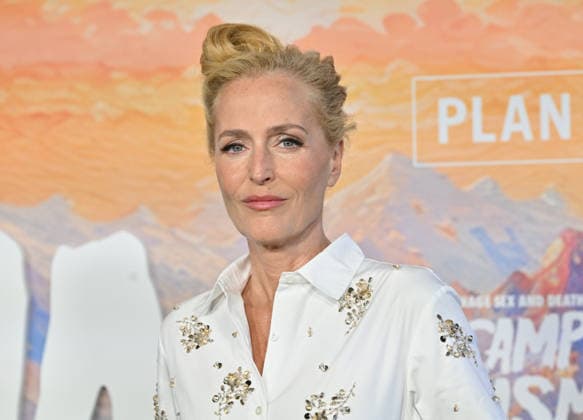 ˜Teenage Sex and Death at Camp Miasma™ Premiere Gillian Anderson arriving to the Teenage Sex and Death at Camp Miasma premiere held at the Directors Guild Theatre on July 29, 2026 in Los Angeles, CA. Los Angeles Directors Guild Theatre California USA Copyright: xLisaxOConnorx xAFF-USA.comx