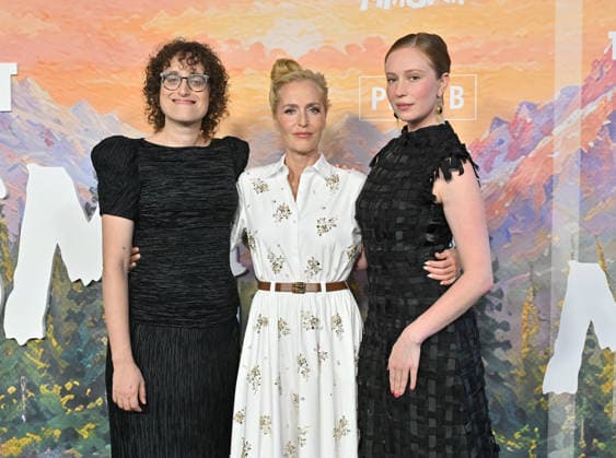 ˜Teenage Sex and Death at Camp Miasma™ Premiere Jane Schoenbrun, Gillian Anderson and Hannah Einbinder arriving to the Teenage Sex and Death at Camp Miasma premiere held at the Directors Guild Theatre on July 29, 2026 in Los Angeles, CA. Los Angeles Directors Guild Theatre California USA Copyright: xLisaxOConnorx xAFF-USA.comx