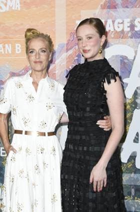 Gillian Anderson, Hannah Einbinder at arrivals for TEENAGE SEX AND DEATH AT CAMP MIASMA Premiere, Directors Guild of America DGA Theater Complex, Los Angeles, CA, July 29, 2026. Photo By: Elizabeth Goodenough Everett Collection TEENAGE SEX AND DEATH AT CAMP MIASMA Premiere PUBLICATIONXNOTxINxCANxCHNxFRAxITAxJPNxNORxPOLxRUSxESPxUKxUSA