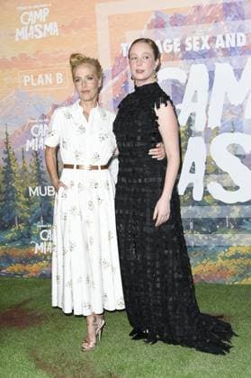 Gillian Anderson, Hannah Einbinder at arrivals for TEENAGE SEX AND DEATH AT CAMP MIASMA Premiere, Directors Guild of America DGA Theater Complex, Los Angeles, CA, July 29, 2026. Photo By: Elizabeth Goodenough Everett Collection TEENAGE SEX AND DEATH AT CAMP MIASMA Premiere PUBLICATIONXNOTxINxCANxCHNxFRAxITAxJPNxNORxPOLxRUSxESPxUKxUSA