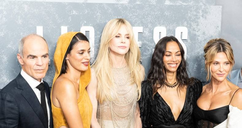 July 29, 2026, Bronx, New York, USA: Michael Kelly, Laysla De Oliveira, Nicole Kidman, Zoe Saldana and Jill Wagner attend Vanity Fair hosted screening of Paramount+ Original Third Season of Lioness at SVA theatre in New York, NY on July 29, 2026. Bronx USA  - ZUMAr339 20260729_znp_r339_114 Copyright: xLevxRadinx