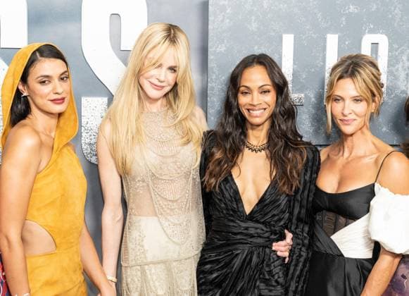 July 29, 2026, Bronx, New York, USA: Laysla De Oliveira, Nicole Kidman, Zoe Saldana and Jill Wagner attend Vanity Fair hosted screening of Paramount+ Original Third Season of Lioness at SVA theatre in New York, NY on July 29, 2026. Bronx USA  - ZUMAr339 20260729_znp_r339_116 Copyright: xLevxRadinx