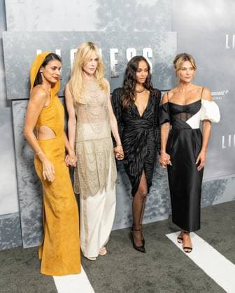 July 29, 2026, Bronx, New York, USA: Laysla De Oliveira, Nicole Kidman, Zoe Saldana and Jill Wagner attend Vanity Fair hosted screening of Paramount+ Original Third Season of Lioness at SVA theatre in New York, NY on July 29, 2026. Bronx USA  - ZUMAr339 20260729_znp_r339_120 Copyright: xLevxRadinx