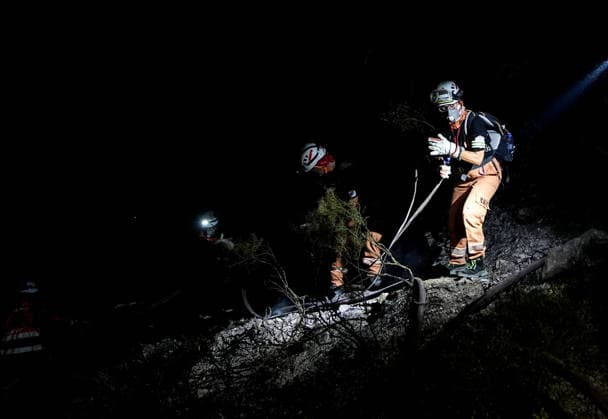 Firefighting efforts continue against forest fire in Mugla s Seydikemer district MUGLA, TURKIYE - JULY 30: Firefighting teams continue ground operations to contain a forest fire in the Seydikemer district of Mugla, Turkiye, on July 30, 2026. Mahmut Serdar Alakus Anadolu Mugla Turkey. Editorial use only. Please get in touch for any other usage.  Copyright: x2026xAnadoluxMahmutxSerdarxAlakusx