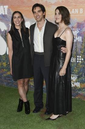 Lucia Aniello, Paul W. Downs, Jen Statsky at arrivals for TEENAGE SEX AND DEATH AT CAMP MIASMA Premiere, Directors Guild of America DGA Theater Complex, Los Angeles, CA, July 29, 2026. Photo By: Elizabeth Goodenough Everett Collection TEENAGE SEX AND DEATH AT CAMP MIASMA Premiere PUBLICATIONXNOTxINxCANxCHNxFRAxITAxJPNxNORxPOLxRUSxESPxUKxUSA