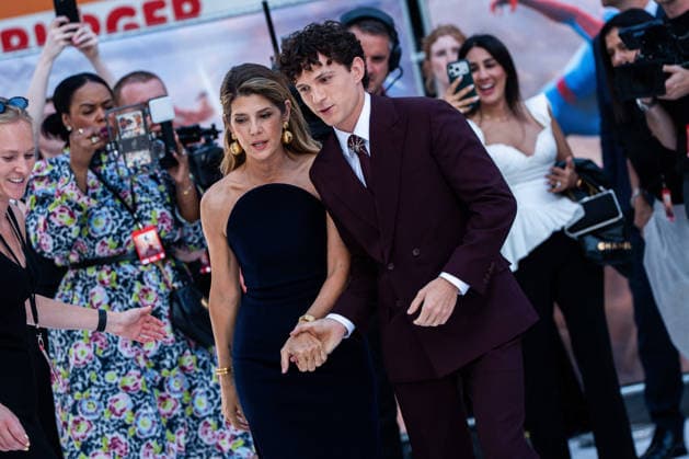 Marisa Tomei and Tom Holland at Spider-Man Brand New Day Premiere at ODEON Luxe Leicester Square on July 29, 2026 in London, England. LONDON, ENGLAND - JULY 29: Marisa Tomei and Tom Holland at Spider-Man Brand New Day Premiere at ODEON Luxe Leicester Square on July 29, 2026 in London, England., Credit:Pupat Chenaksara Avalon United Kingdom, London, ODEON Luxe Leicester Square  Copyright: xPupatxChenaksarax xAvalonx 1119618708