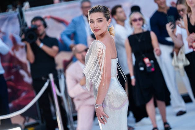 Florence Pugh at Spider-Man Brand New Day Premiere at ODEON Luxe Leicester Square on July 29, 2026 in London, England. LONDON, ENGLAND - JULY 29: Florence Pugh at Spider-Man Brand New Day Premiere at ODEON Luxe Leicester Square on July 29, 2026 in London, England., Credit:Pupat Chenaksara Avalon United Kingdom, London, ODEON Luxe Leicester Square  Copyright: xPupatxChenaksarax xAvalonx 1119618955