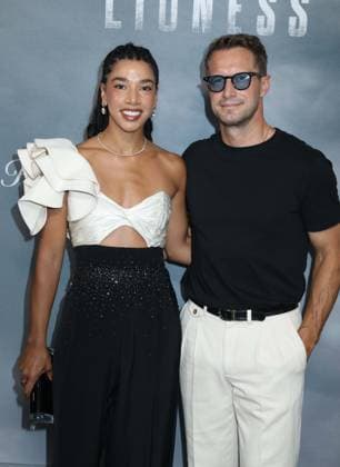 July 29, 2026, New York, New York, USA: Socialite HANNAH BRONFMAN and BRENDAN FALLIS seen at Paramount Plus Original Series Lioness Season 3 arrivals held at SVA Theater. New York USA  - ZUMAk03_ 20260729_zaf_k03_046 Copyright: xNancyxKaszermanx