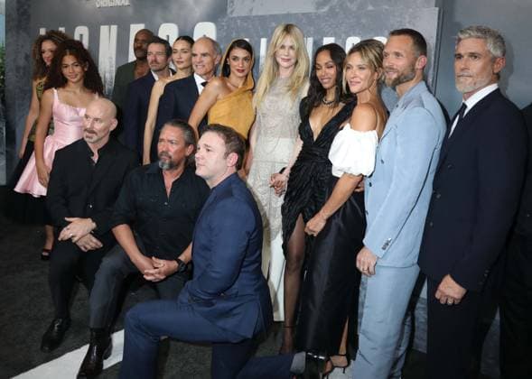 July 29, 2026, New York, New York, USA: Cast of Lioness, LAYSLA DE OLIVEIRA, NICOLE KIDMAN, ZOE SALDANA, and JILL WAGNER, seen at Paramount Plus Original Series Lioness Season 3 arrivals held at SVA Theater. New York USA  - ZUMAk03_ 20260729_zaf_k03_126 Copyright: xNancyxKaszermanx