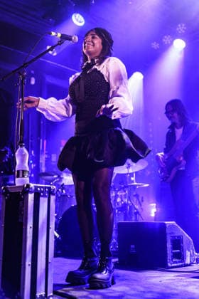 Say She She perform in Brighton Concorde 2 Brighton, East Sussex, UK on 29 July 2026 Nya Brown, Piya Malik and Sabrina Cunningham of Say She She perform on stage, Credit:Andy Sturmey Andrew Sturmey - B1114 Avalon United Kingdom, East Sussex, Brighton  Copyright: xAndyxSturmeyx xAndrewxSturmeyx-xB1114x xAvalonx 1119655279