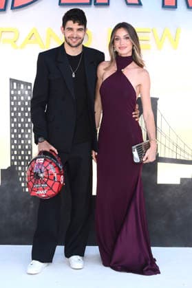 Esteban Ocon und Flavy Barla bei der Premiere des Kinofilms Spider-Man: Brand New Day im Cineworld Leicester Square. London, 29.07.2026 *** Esteban Ocon and Flavy Barla at the premiere of the movie *Spider-Man: Brand New Day* at Cineworld Leicester Square in London, July 29, 2026 Foto:xS.xVasx xFuturexImagex spiderman_london_6810
