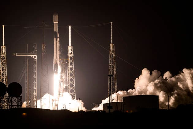 July 30, 2026, Cape Canaveral, Florida, USA: A SpaceX Falcon 9 rocket launches a classified mission NROL-95 for the National Reconnaissance Office (NRO) and the U.S. Space Force from Space (USSF) Launch Complex-40 at Cape Canaveral Space Force Station, Florida, on July 30, 2026, at 3:10 a.m. EDT. Cape Canaveral USA - ZUMAb268 20260730_znp_b268_002 Copyright: xJenniferxBriggsx