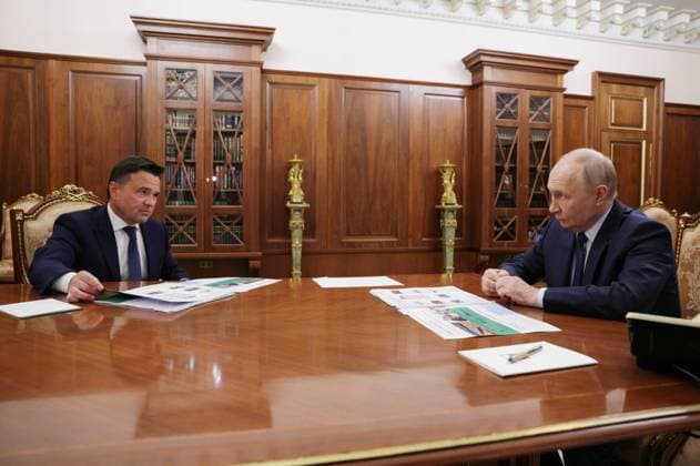 Russia Putin 9213960 30.07.2026 Russian President Vladimir Putin meets with Moscow Region Governor Andrei Vorobyov at the Kremlin in Moscow, Russia. Alexander Kazakov Sputnik Moscow Russia  Copyright: xAlexanderxKazakovx