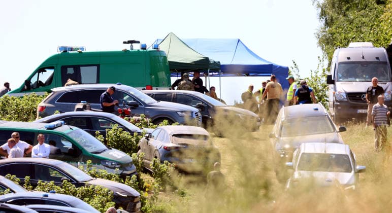 Russian missile crashed in eastern Poland Photo: Wojciech Olkusnik East News Military and security services vehicles and personnel are seen at the site of a crater in a field left by an unidentified object that is believed to be a Russian missile near the village of Tarnawa Kolonia on July 30, 2026 in eastern Poland. EN_01681810_0013 