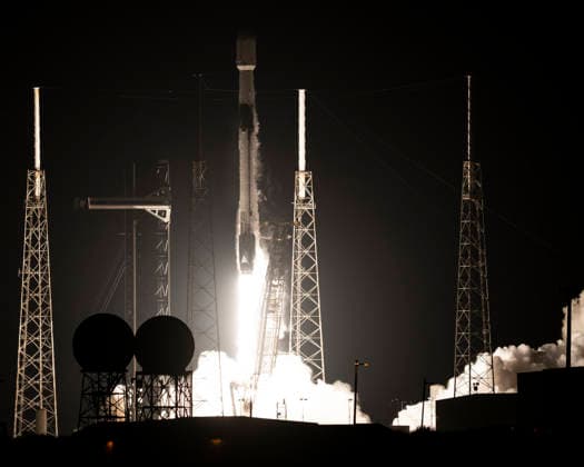 SpaceX launches their Falcon 9 rocket on a mission carrying a classified payload at 3:10 AM from Launch Complex 40 at the Cape Canaveral Space Force Station, Florida on Wednesday July 30, 2026. The National Reconnaissance Office will manage the payload (NROL-95) as part of the National Space Security Launch Phase 2.  CCP20260730003 JOExMARINO