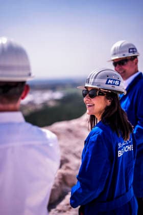 Katherina Reiche (CDU), Bundesministerin fuer Wirtschaft und Energie, besucht die K+S Minerals and Agriculture GmbH Werk Zielitz. Zielitz, 30.07.2026. Fotografiert im Auftrag des Bundesministeriums fuer Wirtschaft und Energie Zielitz Deutschland *** Katherina Reiche (CDU), Federal Minister of Economic Affairs and Energy, visits the K S Minerals and Agriculture GmbH plant in Zielitz. Zielitz, July 30, 2026. Photographed on behalf of the Federal Ministry of Economic Affairs and Energy. Zielitz, Germany Copyright: xDominikxButzmannx