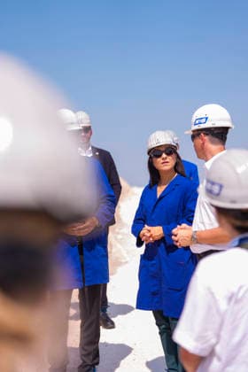 Katherina Reiche (CDU), Bundesministerin fuer Wirtschaft und Energie, besucht die K+S Minerals and Agriculture GmbH Werk Zielitz. Zielitz, 30.07.2026. Fotografiert im Auftrag des Bundesministeriums fuer Wirtschaft und Energie Zielitz Deutschland *** Katherina Reiche (CDU), Federal Minister of Economic Affairs and Energy, visits the K S Minerals and Agriculture GmbH plant in Zielitz. Zielitz, July 30, 2026. Photographed on behalf of the Federal Ministry of Economic Affairs and Energy. Zielitz, Germany Copyright: xDominikxButzmannx