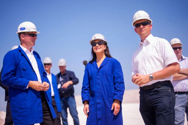 Katherina Reiche (CDU), Bundesministerin fuer Wirtschaft und Energie, besucht die K+S Minerals and Agriculture GmbH Werk Zielitz. Zielitz, 30.07.2026. Fotografiert im Auftrag des Bundesministeriums fuer Wirtschaft und Energie Zielitz Deutschland *** Katherina Reiche (CDU), Federal Minister of Economic Affairs and Energy, visits the K S Minerals and Agriculture GmbH plant in Zielitz. Zielitz, July 30, 2026. Photographed on behalf of the Federal Ministry of Economic Affairs and Energy. Zielitz, Germany Copyright: xDominikxButzmannx