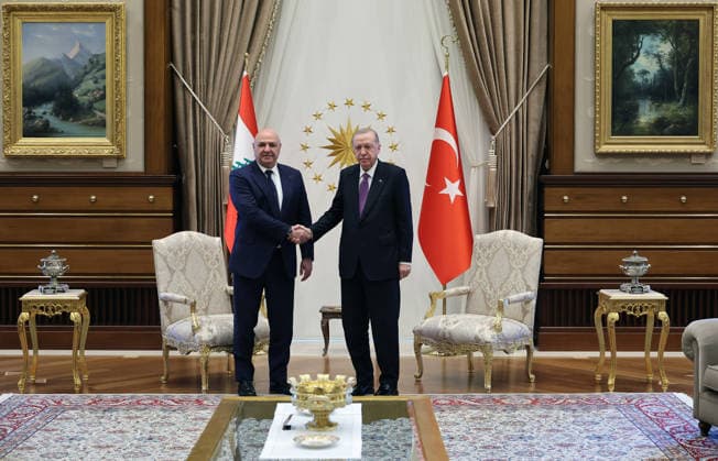 Turkish President Recep Tayyip Erdogan ANKARA, TURKIYE - JULY 30: (----EDITORIAL USE ONLY - MANDATORY CREDIT - TURKISH PRESIDENCY MURAT CETINMUHURDAR HANDOUT - NO MARKETING NO ADVERTISING CAMPAIGNS - DISTRIBUTED AS A SERVICE TO CLIENTS----) Turkish President Recep Tayyip Erdogan (R) meets with Lebanese President Joseph Aoun (L) at the Presidential Complex during Aoun s official visit in Ankara, Turkiye, on July 30, 2026. Turkish Presidency Murat Cetinmuhurdar Handout Anadolu Ankara Turkey. Editorial use only. Please get in touch for any other usage.  Copyright: x2026xAnadoluxTurkishxPresidencyx xMuratxCetinmuhurdarx xHandoutx