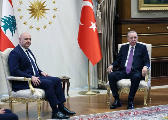 Turkish President Recep Tayyip Erdogan ANKARA, TURKIYE - JULY 30: (----EDITORIAL USE ONLY - MANDATORY CREDIT - TURKISH PRESIDENCY MUSTAFA KAMACI HANDOUT - NO MARKETING NO ADVERTISING CAMPAIGNS - DISTRIBUTED AS A SERVICE TO CLIENTS----) Turkish President Recep Tayyip Erdogan meets with Lebanese President Joseph Aoun at the Presidential Complex in Ankara, Turkiye, on July 30, 2026. Turkish Presidency Mustafa Kamaci Handout Anadolu Ankara Turkey. Editorial use only. Please get in touch for any other usage.  Copyright: x2026xAnadoluxTurkishxPresidencyx xMustafaxKamacix xHandoutx
