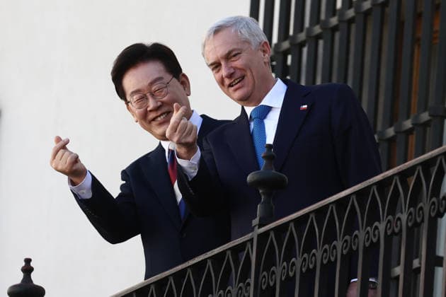 Santiago, July 30, 2026: The President of the Republic, Jose Antonio Kast, is on an official visit to meet with his counterpart from the Republic of Korea, Lee Jae Myung. Dragomir Yankovic, Aton Chile, Santiago, Chile. Aton 1176538  Copyright: DRAGOMIRxYANKOVIC ATONxCHILE