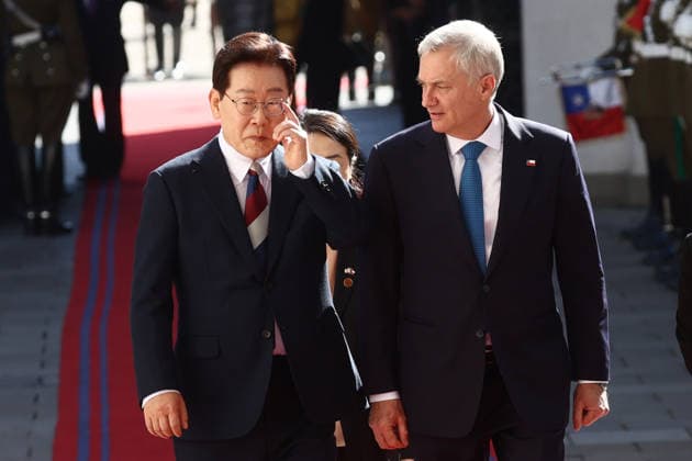Santiago, July 30, 2026: The President of the Republic, Jose Antonio Kast, is on an official visit to meet with his counterpart from the Republic of Korea, Lee Jae Myung. Dragomir Yankovic, Aton Chile, Santiago, Chile. Aton 1176568  Copyright: DRAGOMIRxYANKOVIC ATONxCHILE