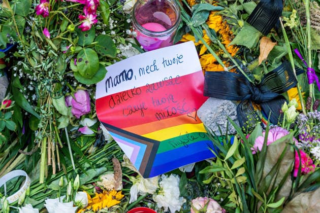 Berlin, 30.07.2026,Opfergedenken an den CSD Terroranschlag vom 25.07.26 im Großen Tiergarten *** Berlin, July 30, 2026: Memorial service for the victims of the CSD terrorist attack on July 25, 2026, in the Großer Tiergarten