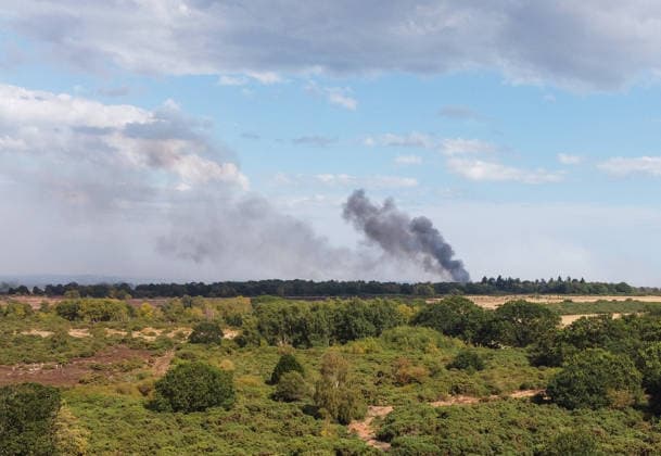 Heath fire breaks out in United Kingdom LEISTON, UNITED KINGDOM - JULY 30: Smoke rises around the area where firefighters responded to a large wildfire and heath fire at Dunwich Heath near Suffolk in Leiston, United Kingdom, on July 30, 2026. A major incident was declared after the blaze spread across approximately 100 hectares, prompting the evacuation of nearby areas. Rasid Necati Aslim Anadolu Leiston United Kingdom. Editorial use only. Please get in touch for any other usage.  Copyright: x2026xAnadoluxRasidxNecatixAslimx