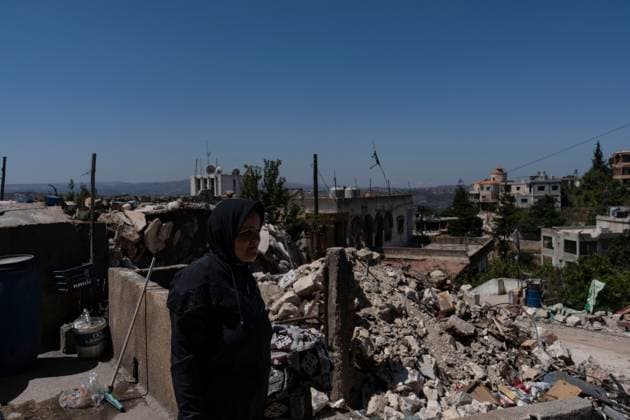 Uninhabitable land residents return to the ruins of South Lebanon ZAWTAR AL-GHARBIEH, LEBANON JULY 30, 2026: Residents return to Zawtar al-Gharbieh, southern Lebanon, after months of displacement to assess damage to their homes following the conflict. While some houses were destroyed by airstrikes, others sustained extensive damage from shelling, with shattered windows, collapsed structures and rooms showing signs of fire. Residents said some of the damage occurred during Israeli military ground operations in the village. Zawtar al-Gharbieh LB Copyright: x xMartaxMarotox xJNAxPressx
