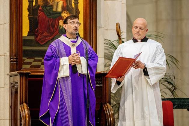 Mass for the eternal rest of those who died in the earthquake in Venezuela Archbishop José Cobo of Madrid during the Mass for the eternal rest of those who died in the earthquake in Venezuela and for the recovery of the injured, at the Cathedral of Santa María la Real de la Almudena, on July 30, 2026, in Madrid, Spain. The Almudena Cathedral hosted a Mass in memory of the victims of the earthquakes that struck Venezuela on June 24, 2026, presided over by Cardinal José Cobo. The two earthquakes, with magnitudes of 7.2 and 7.5, have caused nearly 5,000 deaths, more than 16,000 injuries, and left tens of thousands of people missing and homeless, with severe damage to homes and infrastructure. Spain  Copyright: xRicardoxRubiox 7695934