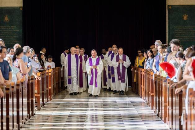 Mass for the eternal rest of those who died in the earthquake in Venezuela Mass for the eternal rest of those who died in the earthquake in Venezuela and for the recovery of the injured, at the Cathedral of Santa María la Real de la Almudena, on July 30, 2026, in Madrid, Spain. The Almudena Cathedral hosted a Mass in memory of the victims of the earthquakes that struck Venezuela on June 24, 2026, presided over by Cardinal José Cobo. The two earthquakes, with magnitudes of 7.2 and 7.5, have caused nearly 5,000 deaths, more than 16,000 injuries, and left tens of thousands of people missing and homeless, with severe damage to homes and infrastructure. Spain  Copyright: xRicardoxRubiox 7695938