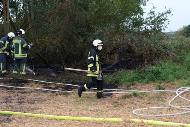 Feld zwischen Wolfhagen und Ehringen brennt lichterloh Windkraftbaustelle mit Materiallager betroffen Rund 30 Feuerwehren aus zwei Landkreisen löschen bis in den Abend Starker Wind und knapp 40 Grad treiben die Flammen an Am 30.07.2026 brannte ein Feld zwischen Wolfhagen und Ehringen im Landkreis Waldeck-Frankenberg, auf dem sich die Baustelle einer Windkraftanlage befand. Die Flammen erfassten das Materiallager der Baustelle, rund 30 Feuerwehren aus zwei Landkreisen bekämpften den Flächen- und Waldbrand bis in den Abend. Betroffen war eine Fläche von 40.000 Quadratmetern; starker Wind und Temperaturen von rund 40 Grad begünstigten die Ausbreitung. Laut einem Polizeisprecher war möglicherweise ein technischer Defekt an ein