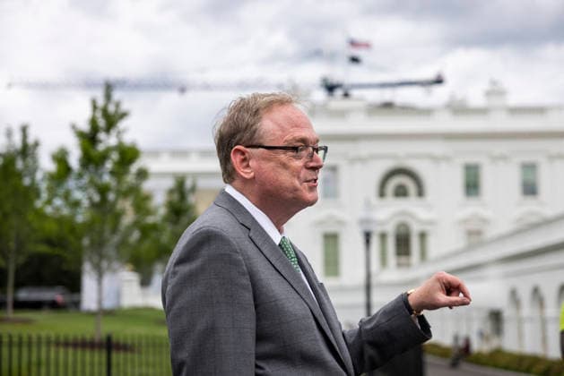Economic Council Director Hasset speaks on lower-than-expected GDP numbers from White House Director of the US National Economic Council Kevin Hassett speaks to reporters about lower-than-expected gross domestic product (GDP) numbers released this morning outside the White House in Washington, DC, USA, 30 July 2026. In the second quarter of 2026, the US GDP slowed to an annualized rate of 1.5 percent. WASHINGTON DC United States  Copyright: xPool ABACAx