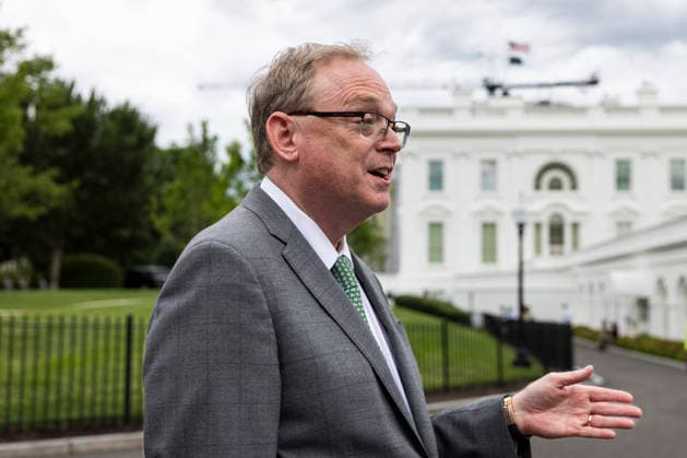 Economic Council Director Hasset speaks on lower-than-expected GDP numbers from White House Director of the US National Economic Council Kevin Hassett speaks to reporters about lower-than-expected gross domestic product (GDP) numbers released this morning outside the White House in Washington, DC, USA, 30 July 2026. In the second quarter of 2026, the US GDP slowed to an annualized rate of 1.5 percent. WASHINGTON DC United States  Copyright: xPool ABACAx