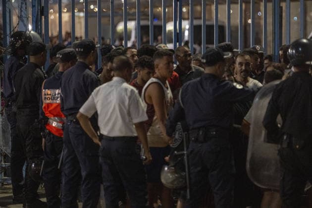 More than 800 irregular migrants intercepted while attempting to swim from Morocco to Spain s North African coast CASTILLEJOS, MOROCCO - JULY 31: Moroccan security forces take security measures around the border crossing after authorities intercept more than 800 irregular migrants attempting to swim from the coast of Castillejos, Morocco, to the Spanish North African enclave of Ceuta on July 31, 2026. Some migrants who reach Spanish territory are deported and returned to Morocco. Abu Adem Muhammed Anadolu Castillejos Morocco. Editorial use only. Please get in touch for any other usage.  Copyright: x2026xAnadoluxAbuxAdemxMuhammedx