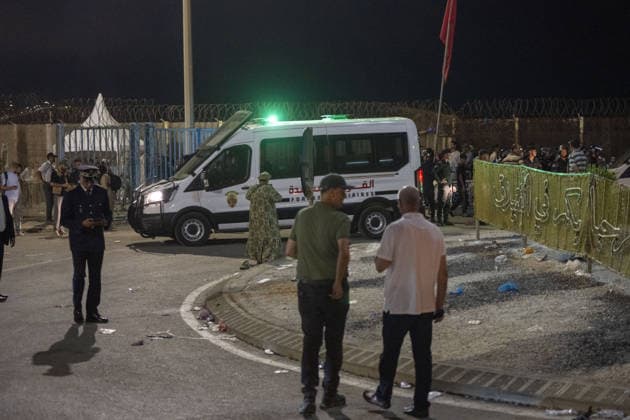 More than 800 irregular migrants intercepted while attempting to swim from Morocco to Spain s North African coast CASTILLEJOS, MOROCCO - JULY 31: Moroccan security forces take security measures around the border crossing after authorities intercept more than 800 irregular migrants attempting to swim from the coast of Castillejos, Morocco, to the Spanish North African enclave of Ceuta on July 31, 2026. Some migrants who reach Spanish territory are deported and returned to Morocco. Abu Adem Muhammed Anadolu Castillejos Morocco. Editorial use only. Please get in touch for any other usage.  Copyright: x2026xAnadoluxAbuxAdemxMuhammedx